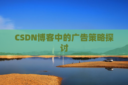 CSDN博客中的广告策略探讨